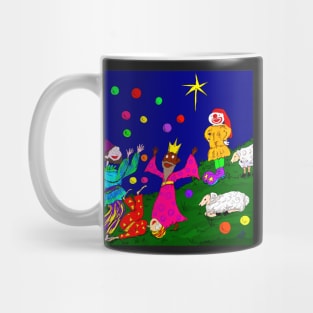 Juggling Wise Men And Clown Shepherds Mug